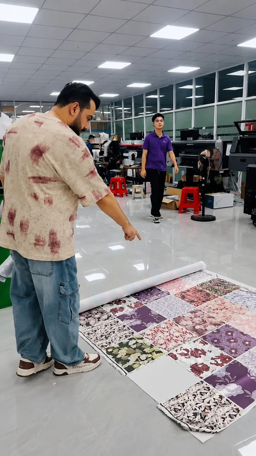 Fabric printing details